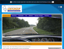 Tablet Screenshot of fahrschule-lienhop.de